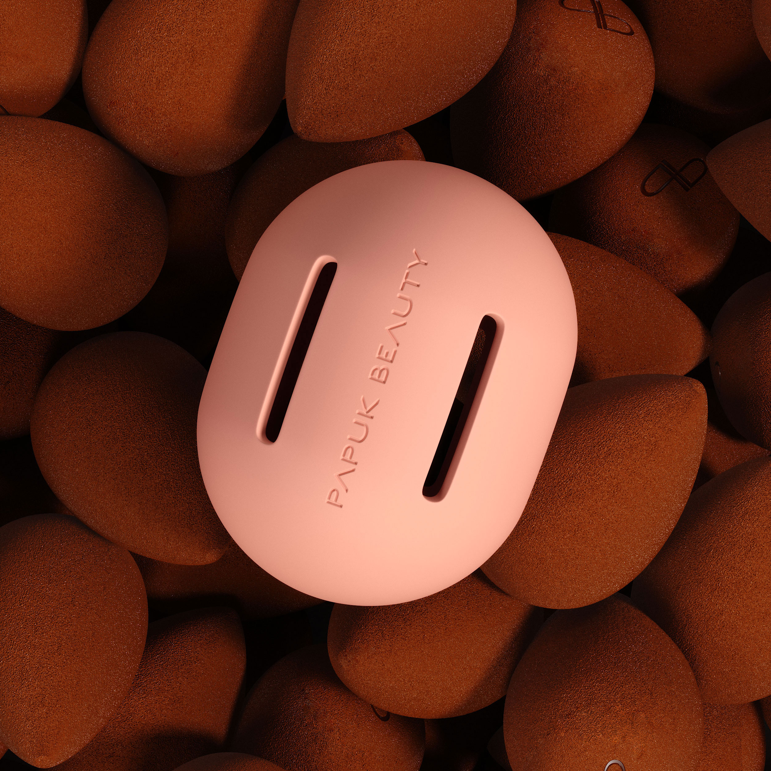 Силиконовый футляр для спонжа, персиковый (peach)