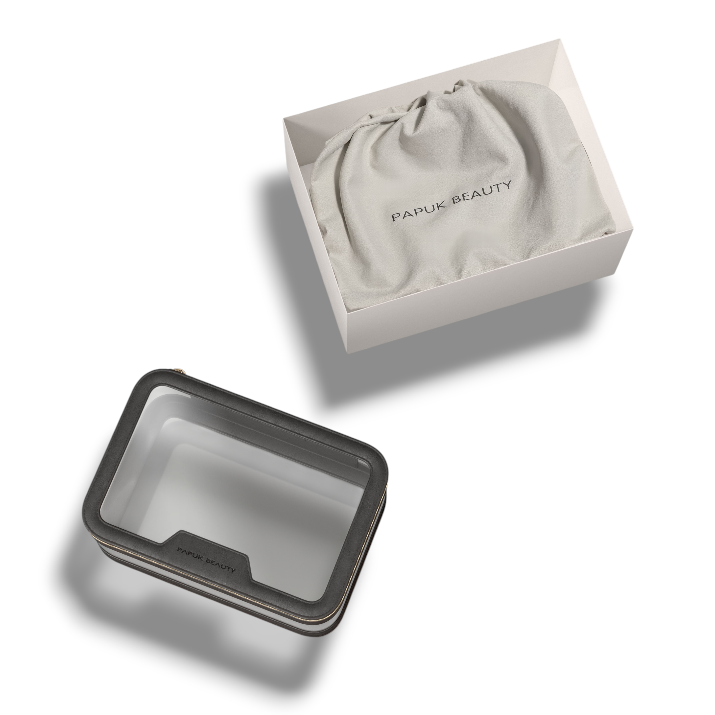 Базовая прозрачная косметичка, черная