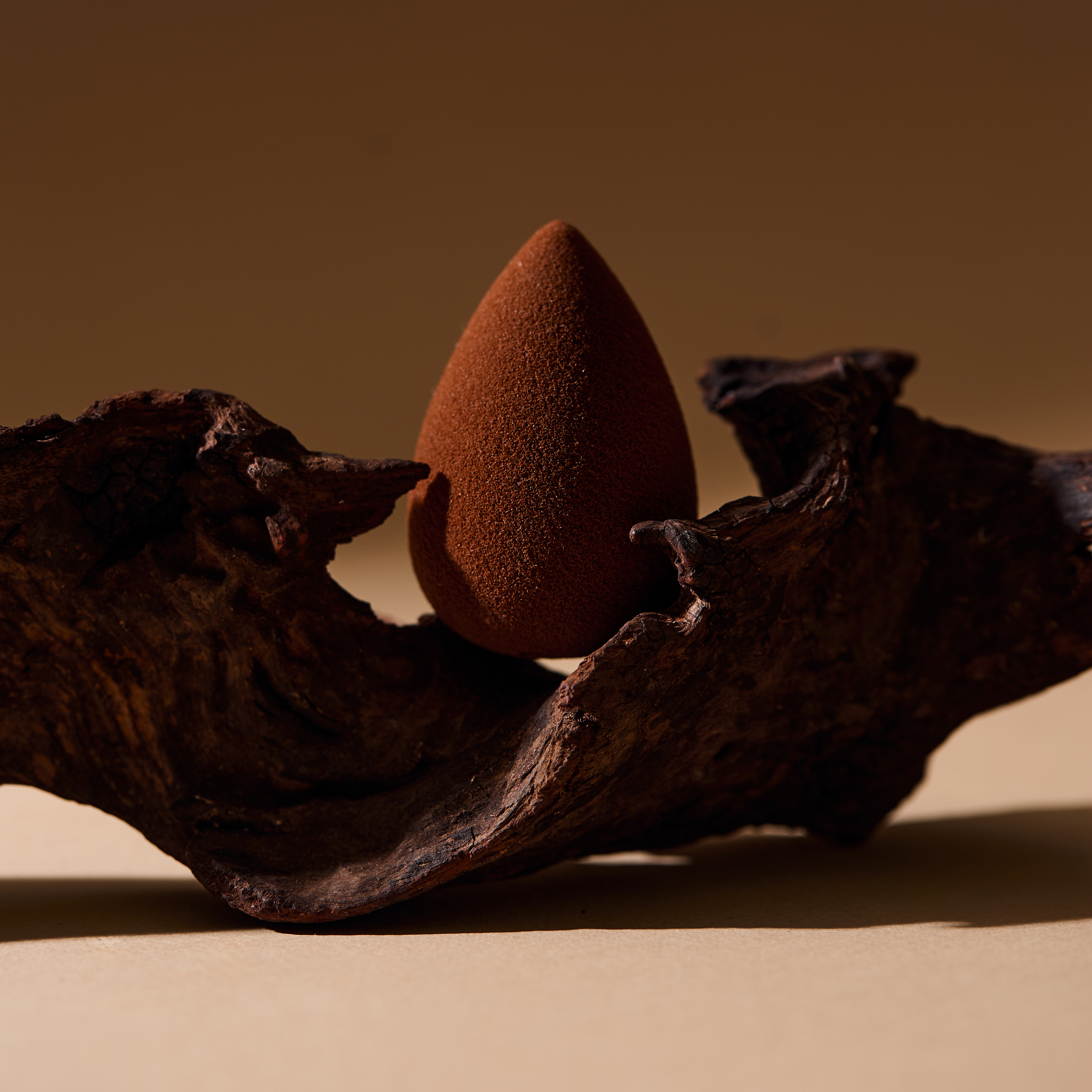 Косметический спонж для макияжа, шоколадный