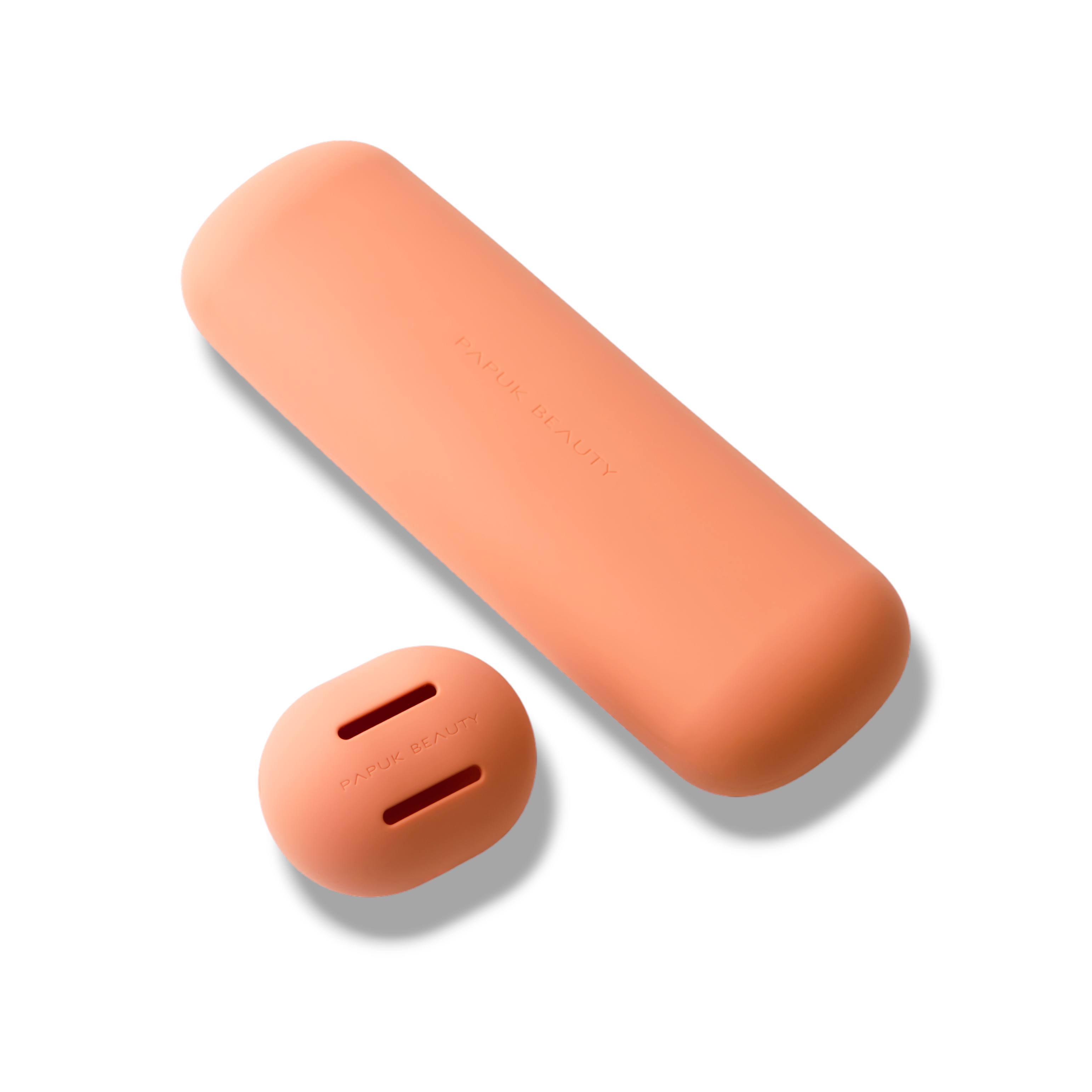 Силиконовый чехол для кистей МАХ, персиковый (peach)