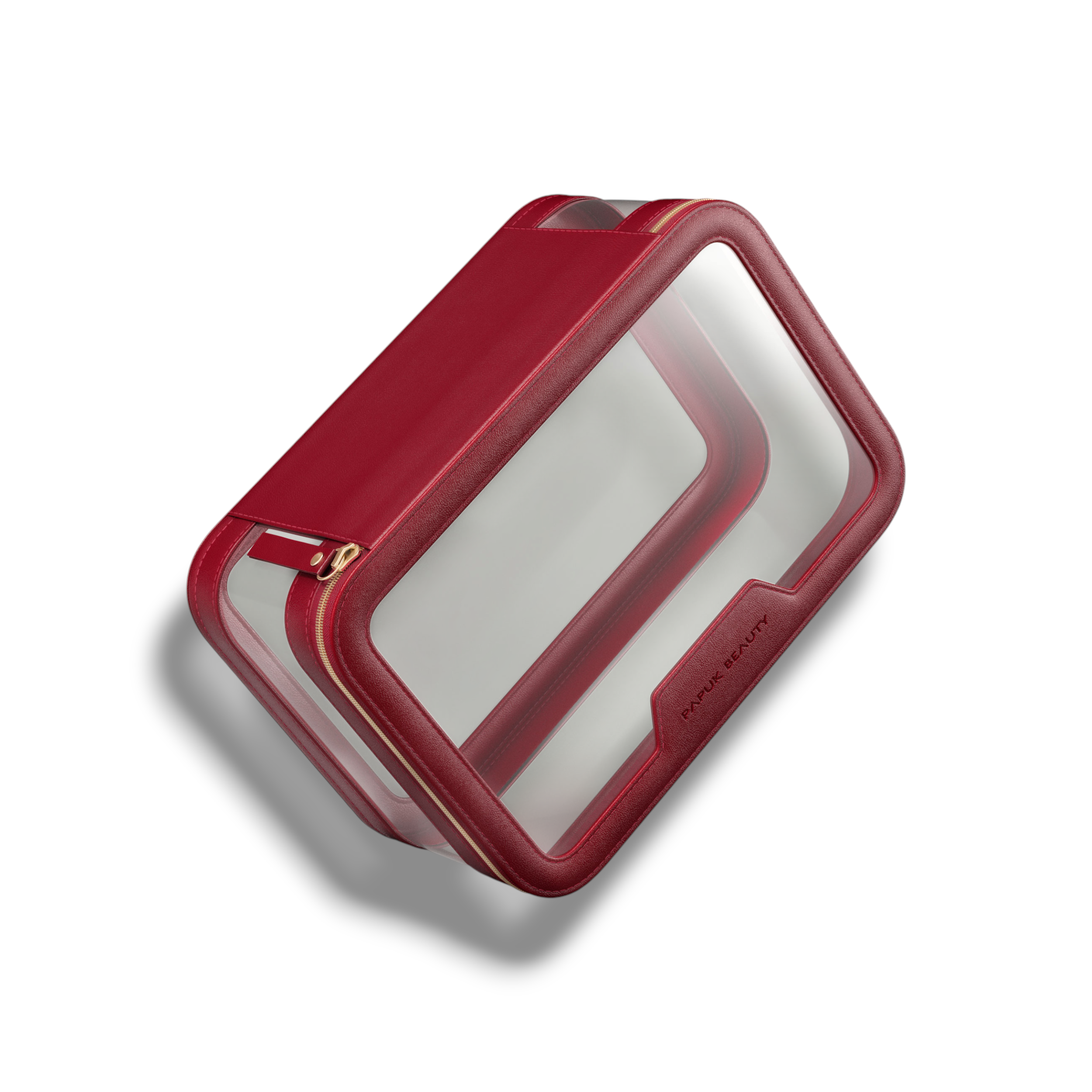 Базовая прозрачная косметичка, маджента